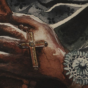 Teach Us Lord: Religious calligraphy by Tess Cooling